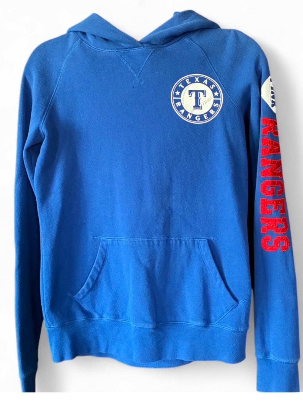PINK Victoria's Secret Texas Rangers Royal Blue Crewneck Hoodie